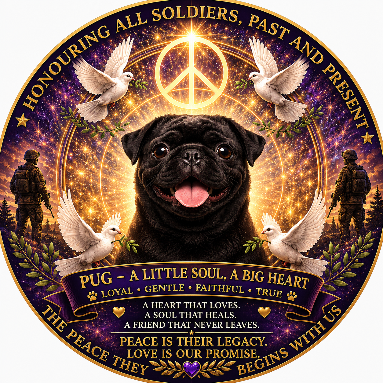 Pug (Black) artwork
